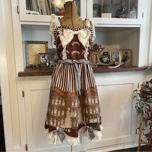 Rare Baby The Stars Shine Bright Brown Florence's Medicine Japan Lolita dress